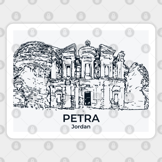 Petra - Jordan Magnet by Lakeric
